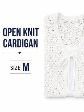 New With Tags | Yekaty Crochet Tie Front Cardigan | Size Medium